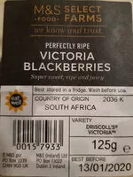 Mängden socker i Perfectly Ripe Victoria Blackberries