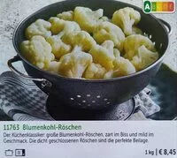 Mängden socker i Blumenkohlröschen. Gemüse. TK