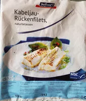 Mängden socker i Kabeljau  Rückenfilet naturbelassen