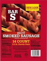 Mängden socker i Hot Smoked Sausage