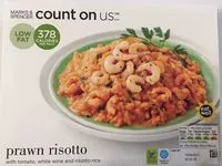 Mängden socker i Risotto Aux Crevettes