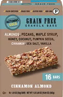 Mängden socker i Cinnamon Almond Grain Free Granola Bars