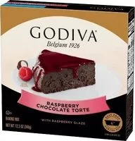 Mängden socker i Raspberry chocolate torte with raspberry glaze baking mix