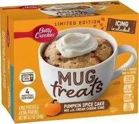 Mängden socker i Pumpkin spice cake mix with cream cheese icing mug treats