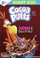 Mängden socker i Cocoa puffs cuckoo chocolatey milk frosted corn puffs