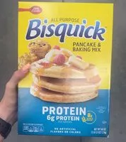 Mängden socker i Bisquick Protrin pancake mix