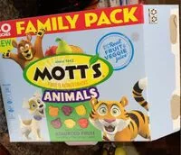 Mängden socker i Motts fruit flavored snacks