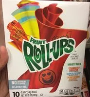 Mängden socker i Fruit Roll-Ups Variety Pack 10 Count