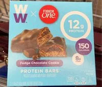 Mängden socker i Weight Watchers Fiber One Fudge Chocolate Cookie Protein Bars