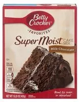 Mängden socker i Super moist milk chocolate cake mix