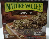 Mängden socker i Nature Valley 100% Natural Oats 'N Dark Chocolate Crunchy Granola Bars