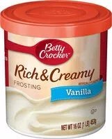 Mängden socker i Rich & creamy frosting