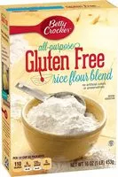 Mängden socker i Gold medal gluten free rice flour blend flour box