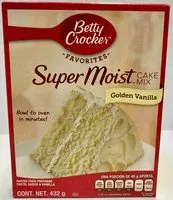 Mängden socker i Super moist cake mix golden vanilla