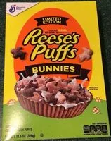 Mängden socker i Reese’s puffs cereal : limited edition bunnies