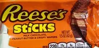 Mängden socker i Reese's sticks