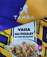 Mängden socker i Yassa au poulet et son riz blanc