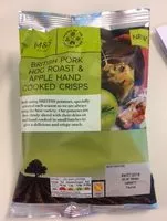 Mängden socker i British pork hog roast & apple hand cooked crisps