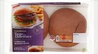 Mängden socker i Taste the Difference 2 Brioche Burger Buns