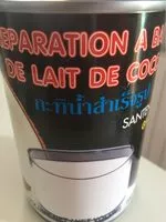 Mängden socker i Préparation à base de lait de coco