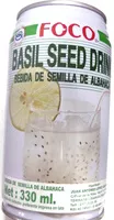 Mängden socker i Foco, basil seed drink