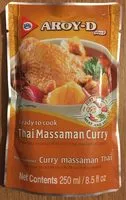 Mängden socker i Thaï Massaman Curry