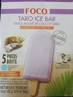 Mängden socker i Glace au lait de coco et taro