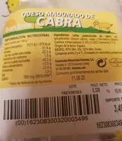 Mängden socker i Queso madurado de cabra