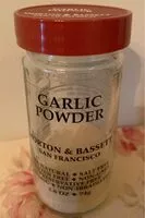 Mängden socker i Garlic powder ounce