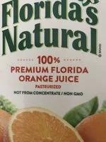 Mängden socker i 100% premium florida orange juice, some pulp
