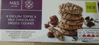 Mängden socker i 8 english toffee & milk chocolate drizzle cookies