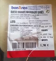 Mängden socker i Queso Havarti