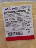 Mängden socker i Queso havarti madurado danés