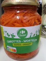 Mängden socker i carottes râpées