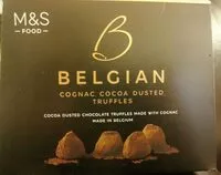 Mängden socker i Belgian Cognac Cocoa Dusted Truffes