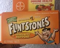 Mängden socker i Flinstones +immunity support