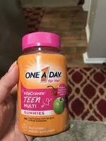 Mängden socker i One a day teen gummies