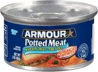 Mängden socker i Armour potted meat
