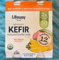 Mängden socker i Kefir Cultured Lowfat Milk Mango