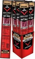 Mängden socker i Jack link s premium cuts beef steak original