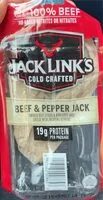 Mängden socker i Jack links cold crafted beef & pepperjack