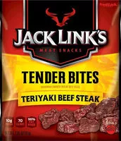 Mängden socker i Jack links premium cuts beef steak tender bites teriyaki