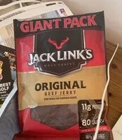 Mängden socker i Jack links beef jerkey original