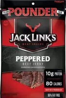 Mängden socker i Jack links meat snacks beef jerky peppered