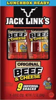 Mängden socker i Jack links meat and cheese jerky snack combo