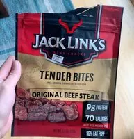 Mängden socker i Jack links beef tender bites original small