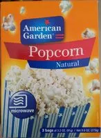 Mängden socker i Popcorn natural