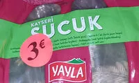 Mängden socker i Kayseri sucuk