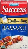 Mängden socker i Boil-in-bag basmati white rice