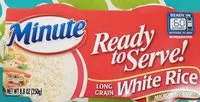 Mängden socker i Minute long grain microwaveable white rice bowl